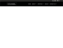 Tablet Screenshot of counselpa.com